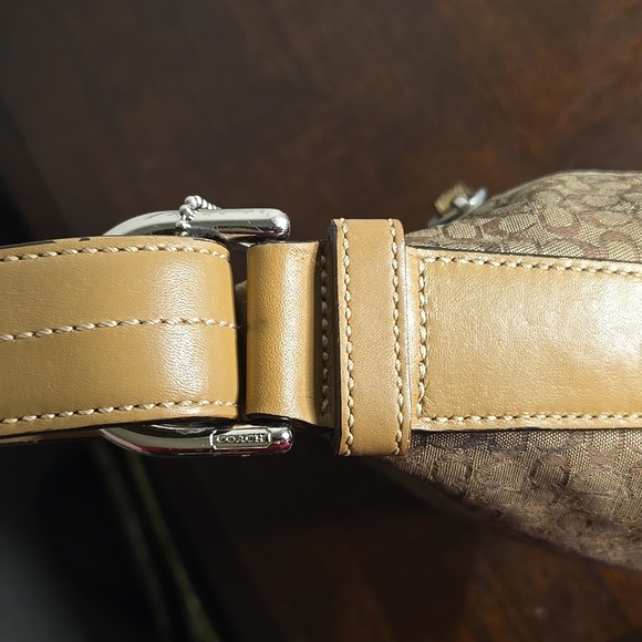 Coach Vintage Brown Monogram Handbag EUC - Picture 8 of 13